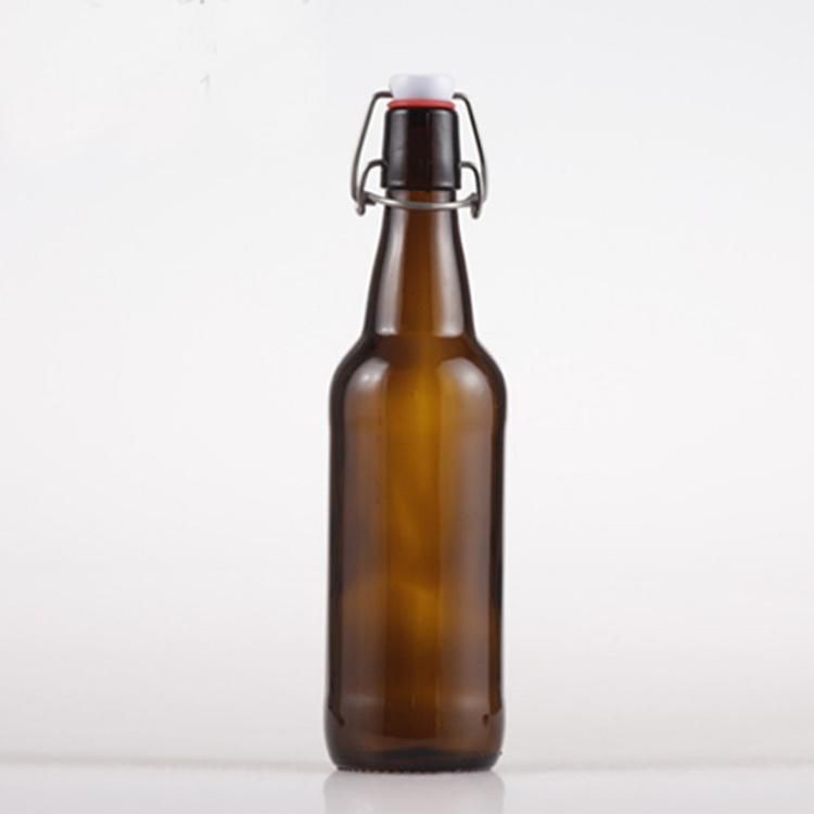 Amber Colored 330ml Beverage Glass Beer Bottles with Easy End Lids