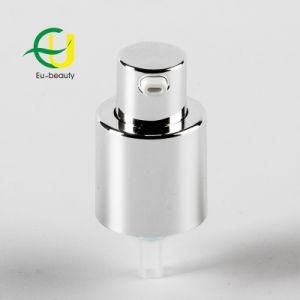20mm Aluminum Shiny Silver Closure Cream Pump for Skin Care