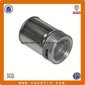 Custom Metal Round Food Grade Spice Tin Box with Hole and Window