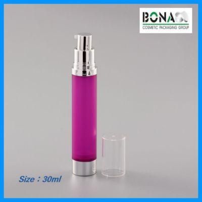 High Quality Luxury Metal Color Airless Plastic Bottle
