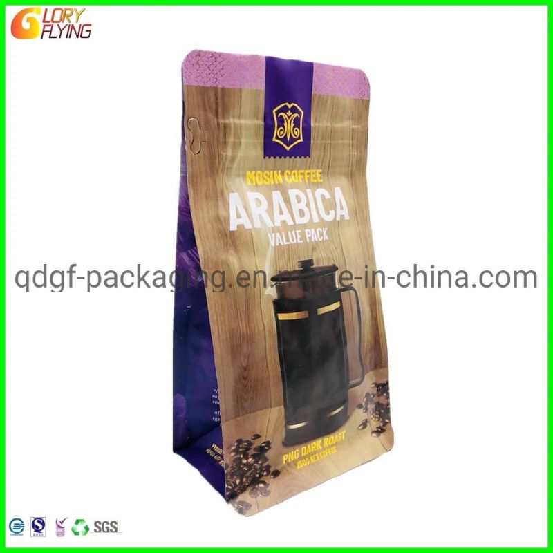 Plastic Bag Packaging Bag with Zip Lock and One-Way Degassing Valve