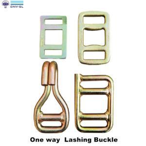 DNV GL, ISO9001 Certificate One Way Lashing Buckle For Lashing Strap