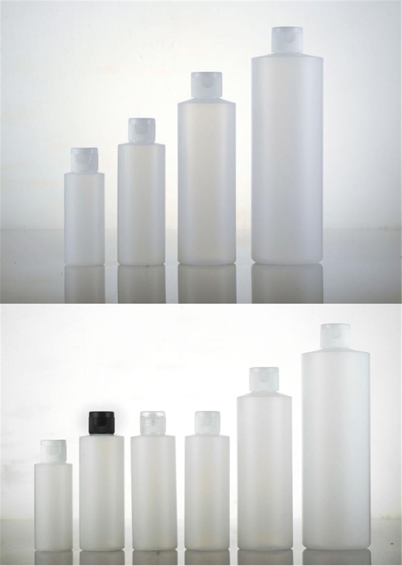 500ml Flat Shoulder Container Plastic PE Bottle with Lotion Pump