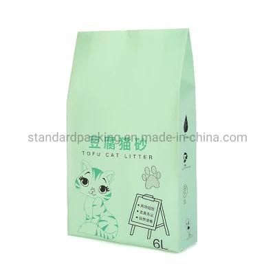 Eco-Friendly Tofu Cat Litter 5kg 10kg Plastic Polyethylene Packaging Bag with Design Printing