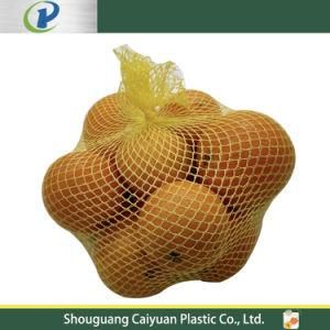 Drawstring PE Plastic Mono Leno Net Bag Tubular PP Vegetable Onion Mesh Bag