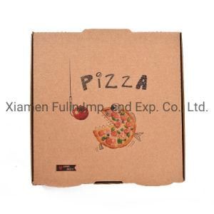 Paper Food Take-Away Whloesale Carton Brown Custom Pizza Packaging Box