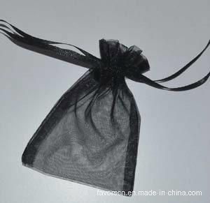 5X7&quot; Black Sheer Organza Gift Pouch