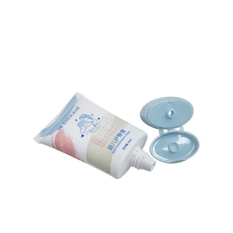 30ml Skin Care Cream Plastic Oval Cosmetic Packaging Soft Tube