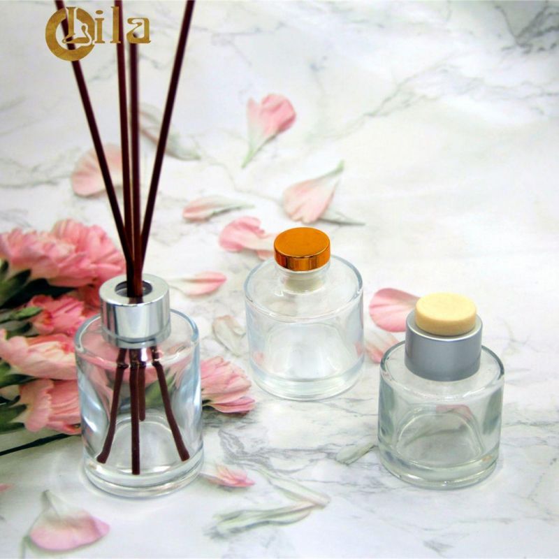 Factory Round 50ml, 60ml, 70ml Cosmetic Aromatherapy Bottles Wholesale Diffuser Glass Bottle