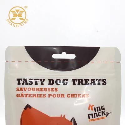Food Grade Pet Treat Dog Food Packaging Bags Ziplock Stand up Pouch with Clear Window