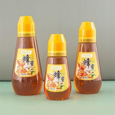 500g 350g 250g Plastic Lock Bottle Honey Syrup Squeeze Shape