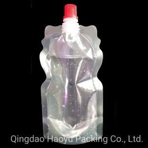 Wholesale Plastic Packaging Bags Liquid Drink Clear Stand up Pouches with Spout