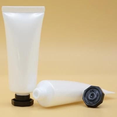 Empty Hand Cream Plastic Soft Tubes Packaging with Octagonal Lid