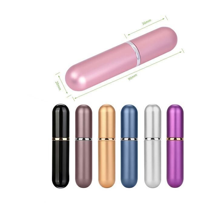 Hot! Refillable Travel Perfume Atomizer Pump Perfume Spray Bottle Travel Red Blue Pink Purple