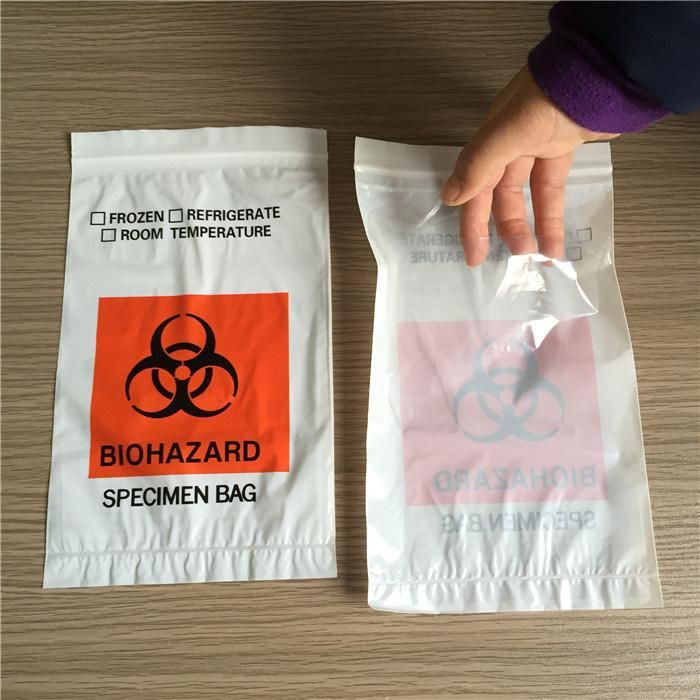 Zip Lock Biohazard Specimen Transport Bags