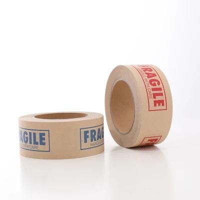 Custom Fragile Packing Tape Self Adhesive Kraft Tape Printed Logo Kraft Tape