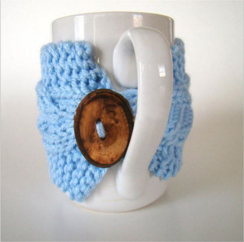 Knitting Anti-Ironing Ice-Proof Coffee Cup Cover