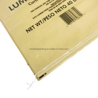 BOPP Laminated PP Woven Bag for BBQ Charcoal 40lb Barbecue