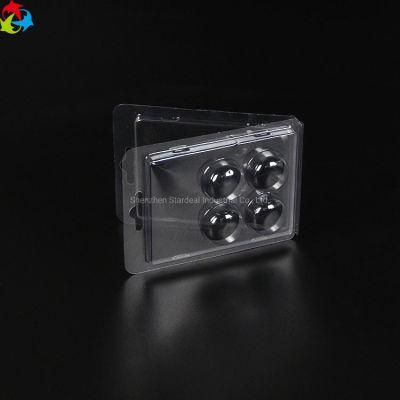 Transparent Plastic Clamshell Double Blister Packaging with Card Insert