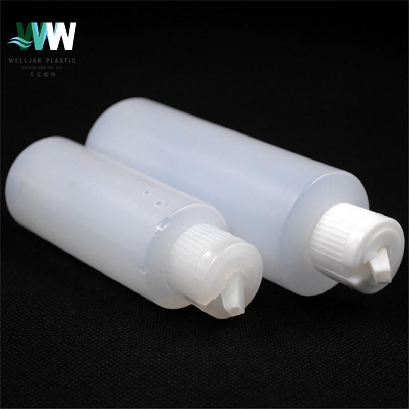 120ml 4oz Round Packaging Container Plastic Bottle with Fort Cap