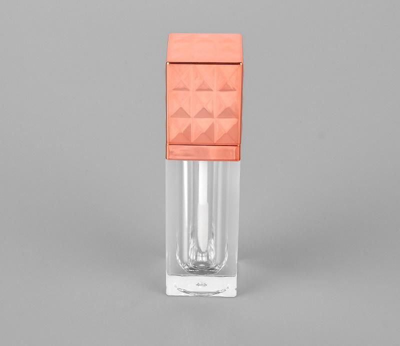 China Supplier Luxury Empty Lip Gloss Tube Square Lip Gloss Tube Container for Makeup Packaging