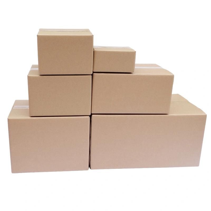 FSC Recycled 3/5 Ply Flute Double Walls Corrugated Cardboard Kraft Paper Gift Fruit Packing Carton Box with Custom Printing for Post Moving Packaging Shipping