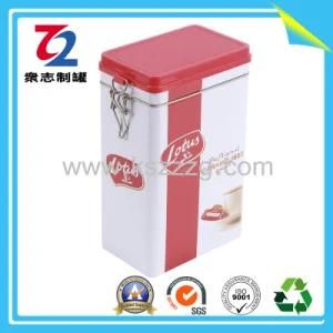 Square Tea Caddy Tin for Metal Tea Tin Box