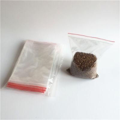 Various Sizes LDPE Reclosable Bags with Red Line on The Lip