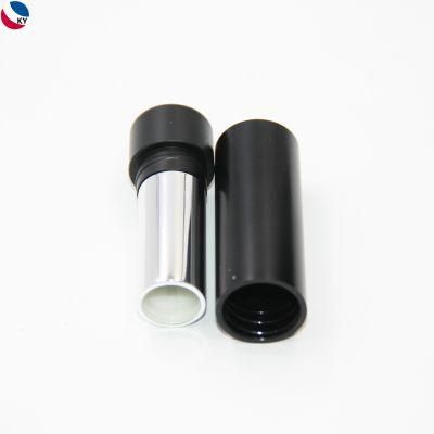 Round Black Color Custom Lipstick Tube Container Screw Open Cap Lipstick