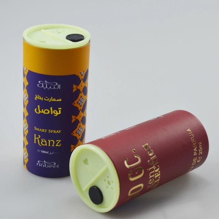 200ml Baby Talcum Powder Bottle with for Body Loose Rolled Drum Paper Can with Plastic Tape Master Rotating Lid