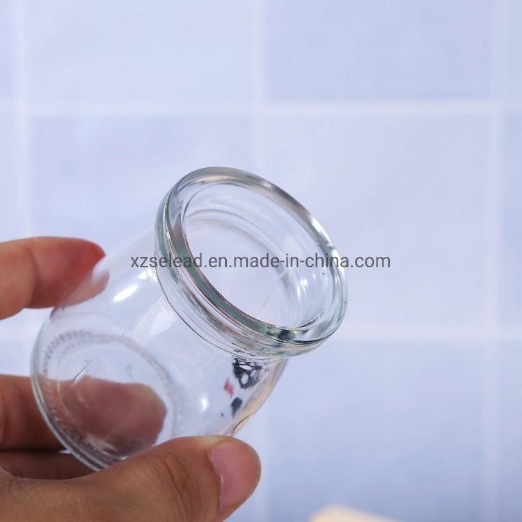 Small Glass Milk Packing Bottle Pudding Yogurt Jar 100ml 150ml