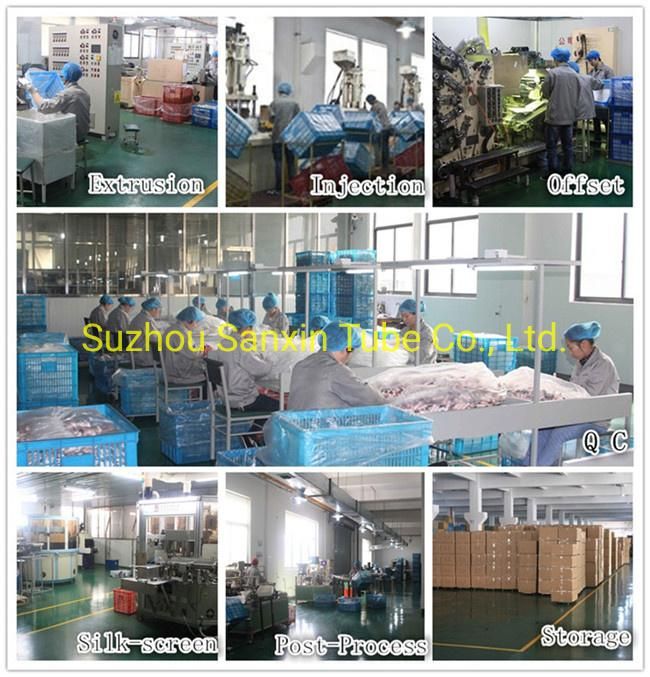 Plastic Tubes Cosmetic PP Cap for Sun Screen with Plating Screw on Cap