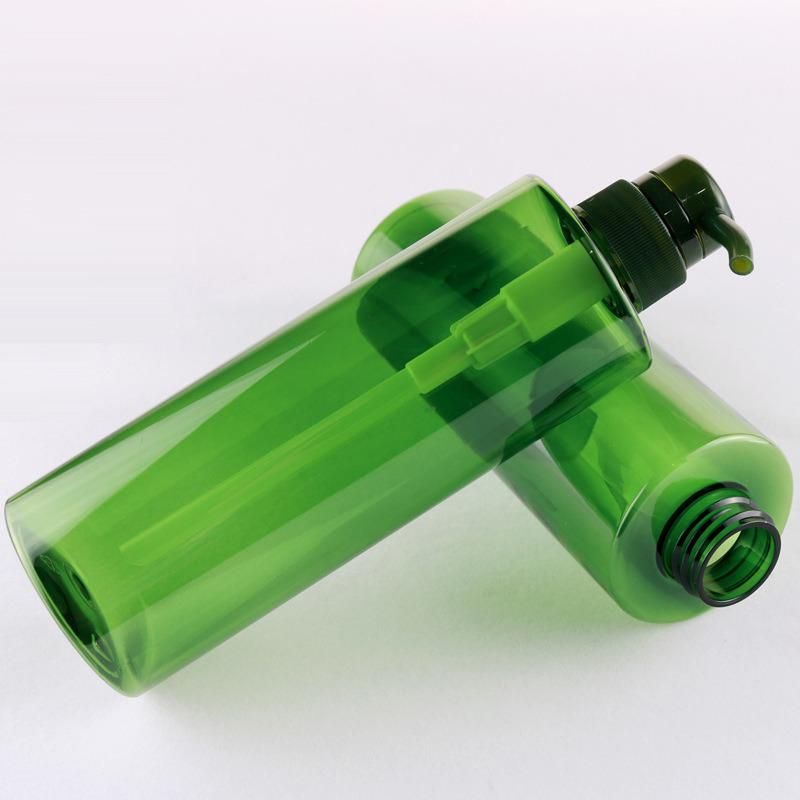 Clear Green Empty 500ml Custom Logo Lotion Bottle Hotel Pet Foam Soap Plastic Pump Bottles for Shampoo