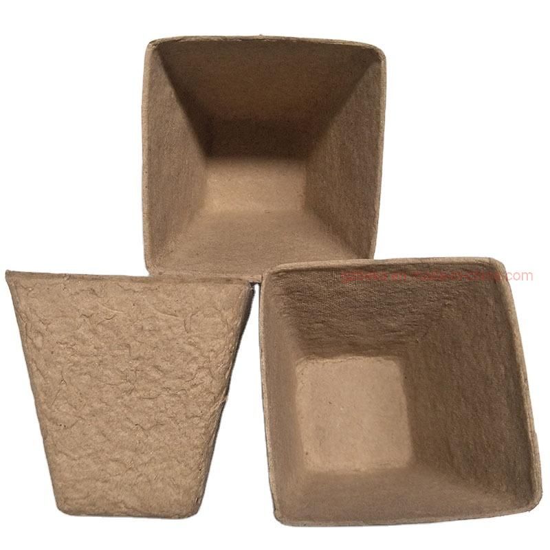 Square Germination Pot Pulp Plant Cup Nursery Gardening Cup Seedling Planting Seed Pot