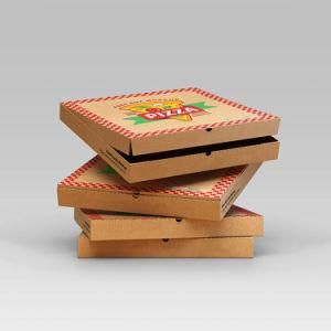 9 Inch Cheap Food Grade Customized Black Corrugated Paperboard Pizza Box