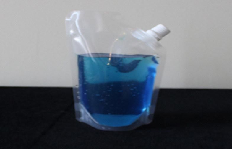 Biodegradable Stand up Carry Spout Plastic Drink Bag Pouch