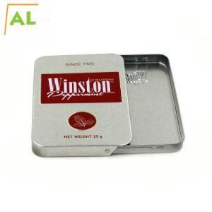 Slide Child Resistant Pre-Rolled Cigarette Tin Box Packaging with Custom Design
