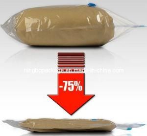 Low-Price Flat Vacuum Storage Bag with Double Zipper