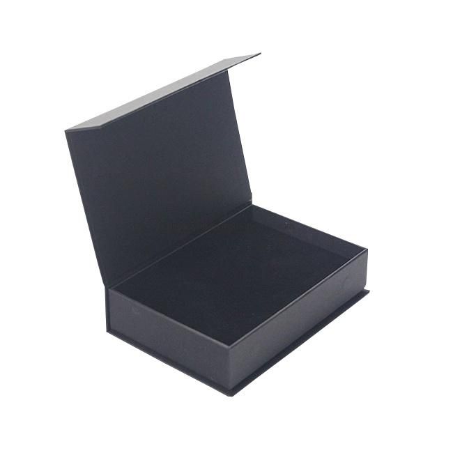 Custom Paper Black Packing Gift USB Box with Interior Packaging