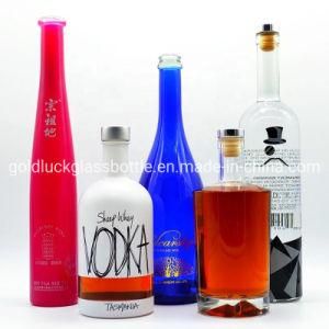Wholesale Custom Glass Bottle 700ml 750ml Whisky/Whiskey/Vodka Liquor Glass Wine Bottle