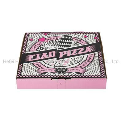 12 Inches Promotion Customized Design Portable Paper Packing Box Disposable Pizza Paper Boxes