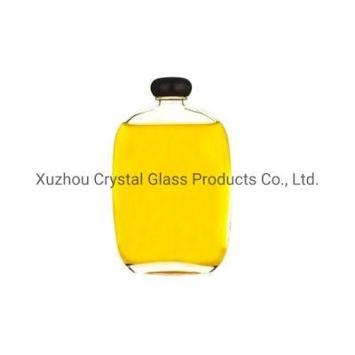 250ml 350ml Glass Flat Square Juice Bottles for Drinking Bubble Tea Coffee