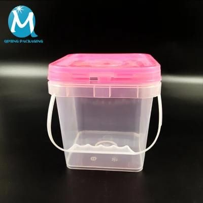High Quality 20 Liter Square PP Plastic Bucket 5 Gallon Large Cheap Plastic Pail for Lubricants and Powder