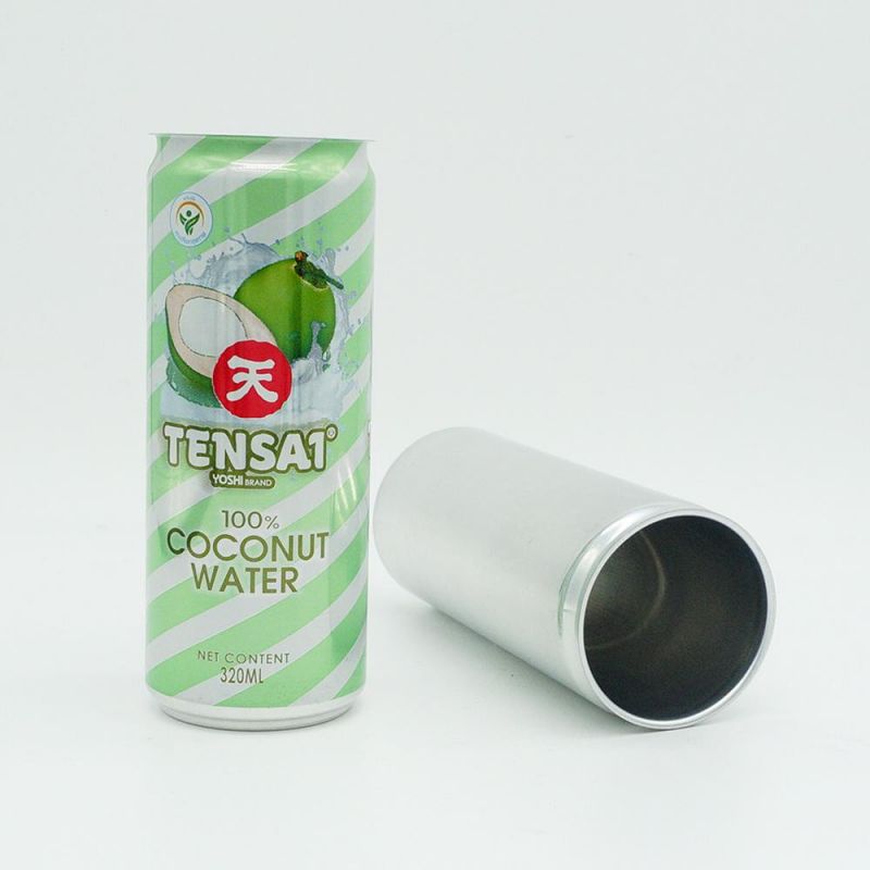 Sleek 330ml Aluminum Cans for Coconut Drinks