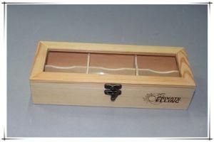 Wooden Tea Box with Compartments for Packing Tea