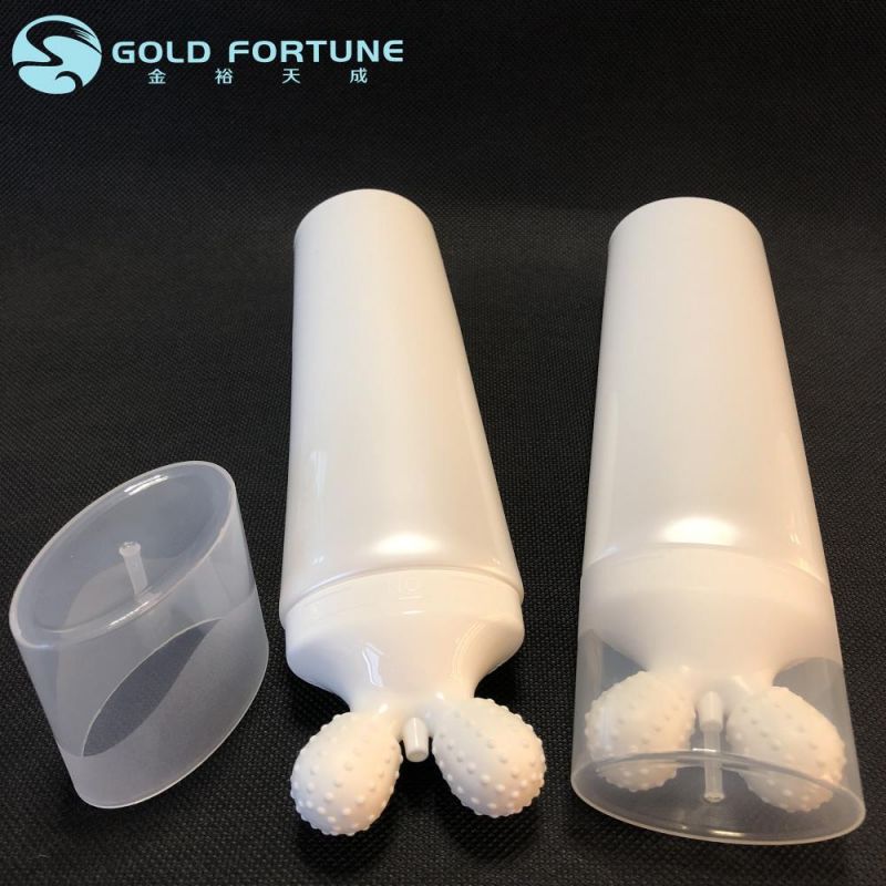 2020 Newest Design Plastic Lotion Tube Packaging with Metal Roller Ball for Massage Cream