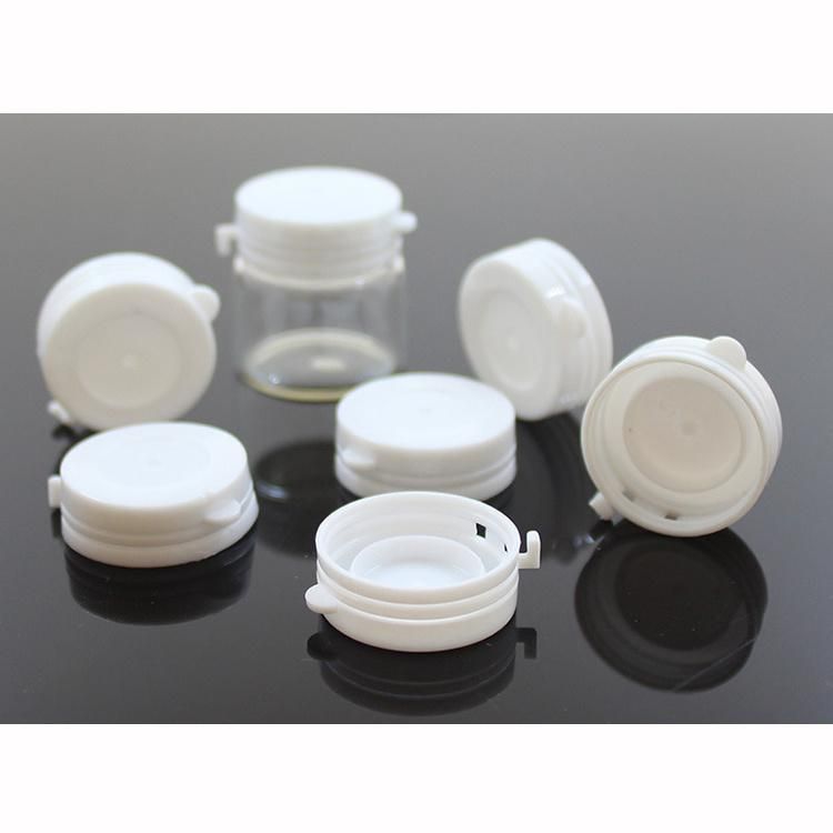 Custom 5 Gram 5g 15g 30g 5ml 15ml 30ml Clear Transparent Glass Schering Bottle with Easy Open End Lid for Medical and Cosmetics