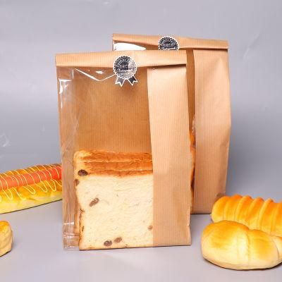 Wholesale Baking Greaseproof Paper Bag Popcorn Pancake Fries Fried Chicken Food Packaging Paper Bag Takeaway Packaging Bag
