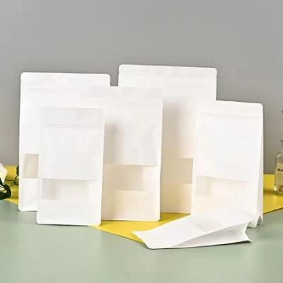 Recyclable Block Bottom Kraft Paper Bag 250g 500g 1000g 1kg Paper Bags Wholesale Packaging Bag