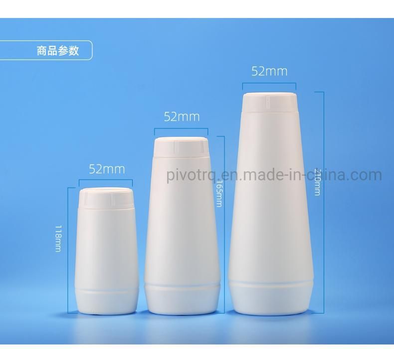 250g HDPE Plastic Salt Shaker Bottle for Kitchen Salt Peppers Spices Packing